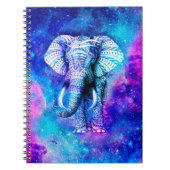 Hipster Elephant Nebula Space Notitieboek (Voorkant)