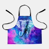 Hipster Elephant Nebula Space Schort (Voorkant)