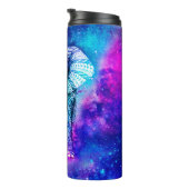 Hipster Elephant Nebula Space Thermosbeker (Geroteerd rechts)