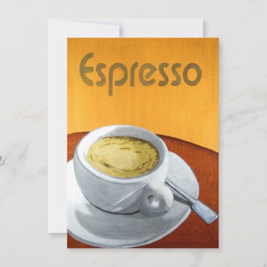 Hipster -  Espresso Coffee schilderen Kaart (Voorkant)