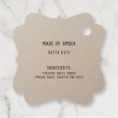 Hipster Étiquette de canne à tomate de salsa maiso (Dos)