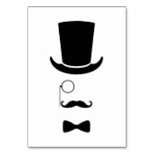 Hipster Face Table Kaart (Voorkant)