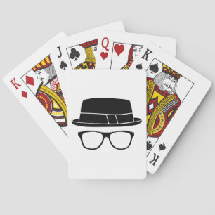 Hipster Fedora Pokerkaarten