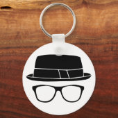 Hipster Fedora Sleutelhanger (Voorkant)