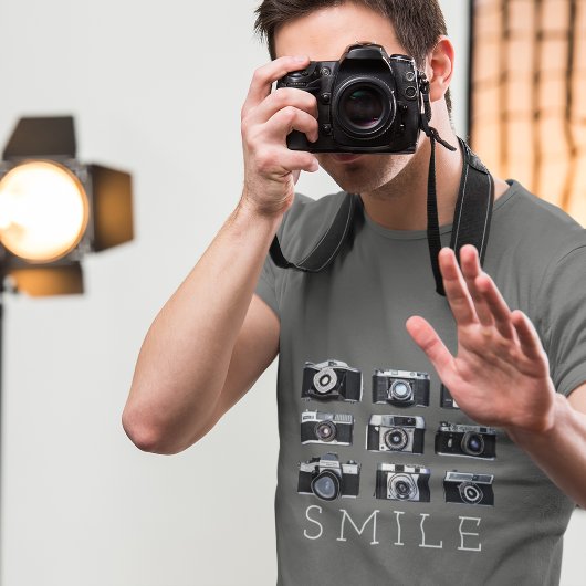 Hipster Fotograaf Cameras Lens T-shirt