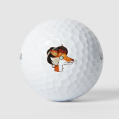 Hipster Fox Golfballen (Voorkant)