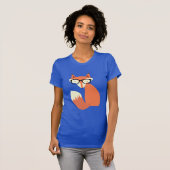 Hipster Fox T-shirt (Voorkant volledig)