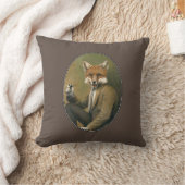 Hipster Fox Throw Kussen (Deken)