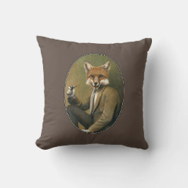  Hipster Fox Throw Kussen