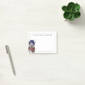 Hipster French Bull Dog | Jouw namen toevoegen Post-it® Notes (Kantoor)
