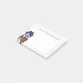 Hipster French Bull Dog | Jouw namen toevoegen Post-it® Notes (Schuin)