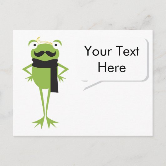 Hipster Frog Briefkaart (Voorkant)