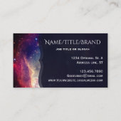 Hipster Galaxy Nebula Visitekaartje (Achterkant)