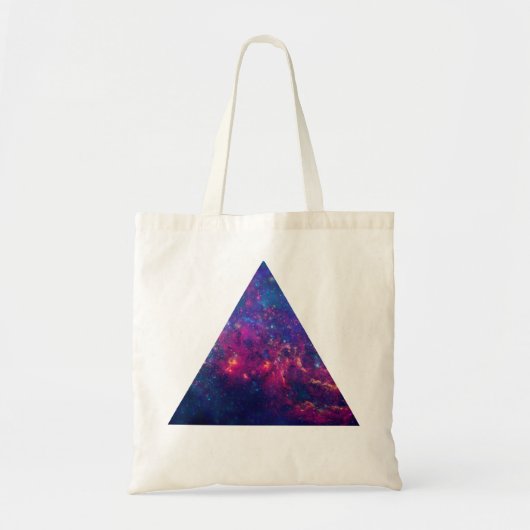 Hipster Galaxy / Ruimtedriehoek Tote Bag (Voorkant)