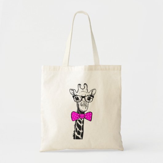 Hipster-Giraffe Tote Bag (Voorkant)