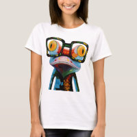 Hipster Glasses Frog