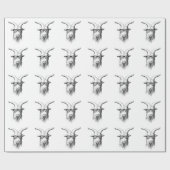 Hipster Goat Cadeaupapier (Vlak)