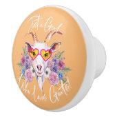 Hipster Goat Keramische Knop (Rechts)