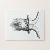 Hipster Goat Legpuzzel (Horizontaal)
