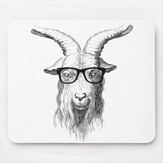 Hipster Goat Muismat (Voorkant)