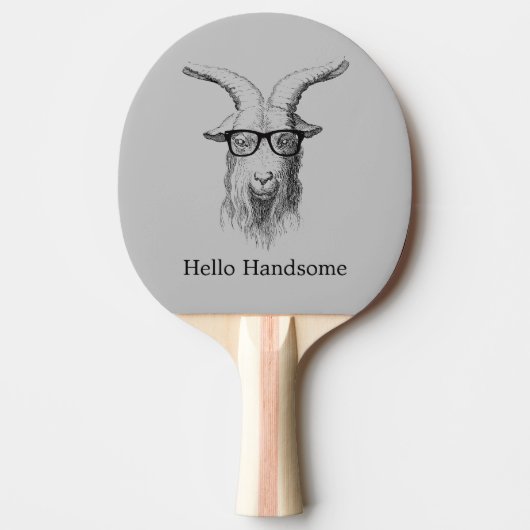 Hipster Goat Tafeltennisbatje (Voorkant)