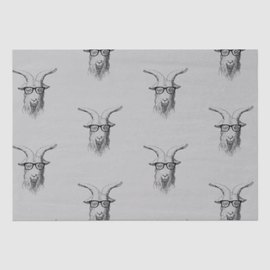 Hipster Goat Tissuepapier (Voorkant)