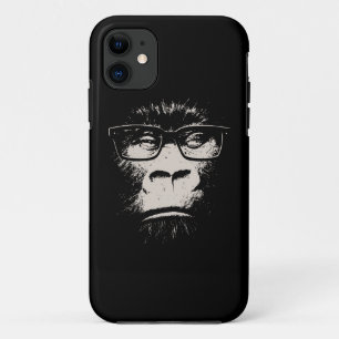 Hipster Gorilla met bril iPhone 11 Hoesje