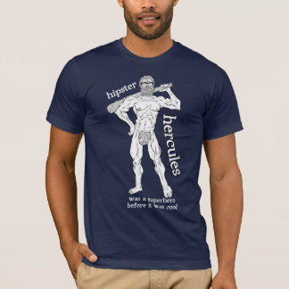 Hipster Hercules (voor donkere shirten) T-shirt