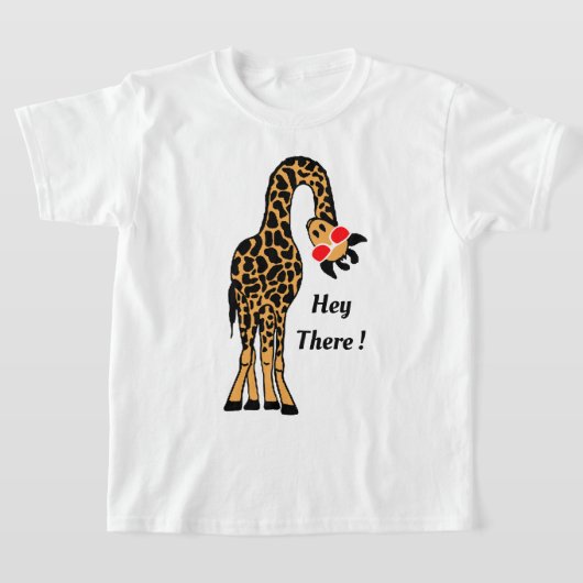 Hipster Hi Custom Grappig Giraffe T-shirt design (Laagn)