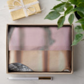 Hipster Hippo Roze Zonnebril Decoupage Links Tissuepapier (Geschenk)