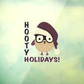 Hipster Hooty Feestdagen. Raamsticker (Vel 3)