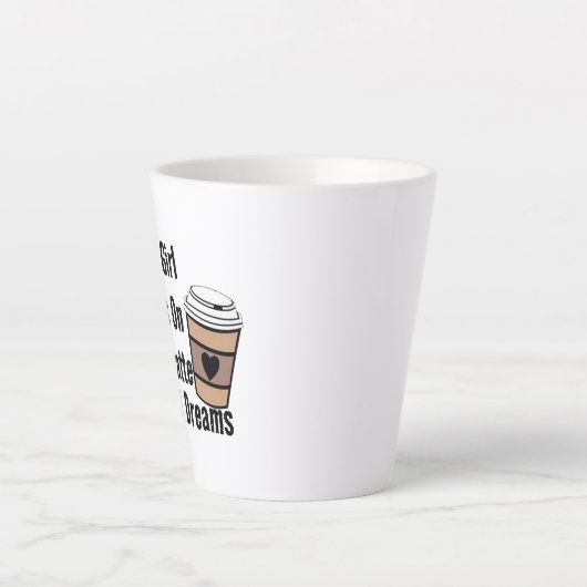 Hipster Hot Latte Cool Dreams Custom Coffee Mug (Devant)
