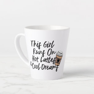 Hipster Hot Latte et Cool Dreams Coffee Mug