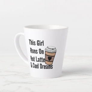 Hipster Hot Latte et Cool Dreams Coffee Mug