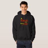 Hipster is geen stijl in een snor-stedenstijl. hoodie (Voorkant volledig)