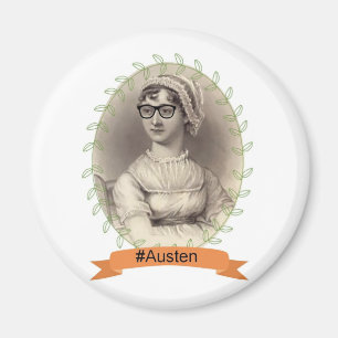 Hipster Jane Austen Magneet
