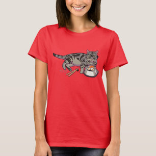 Hipster Kat T-Shirt (zonder tekst)