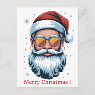 Hipster Kerstman Briefkaart
