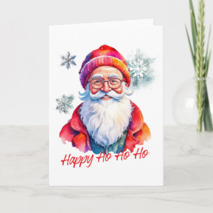 Hipster Kerstman Kaart