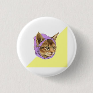 Hipster Kitty Cat Advice Animal Meme Ronde Button 3,2 Cm