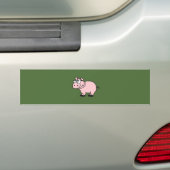 Hipster koele zeugenbiggen bumpersticker (Op auto)