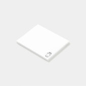 Hipster Konijn Grappig Konijn Met Bril Knuffelig A Post-it® Notes (Schuin)