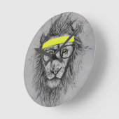 Hipster lion ronde klok (Hoek)