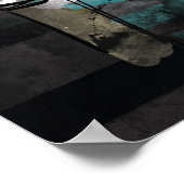 Hipster Lion Stripe Poster (Hoek)