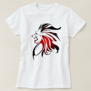🦁 Hipster Lion T-shirt - Animal Print T-shirt