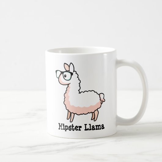 Hipster Llama Koffiemok (Rechts)