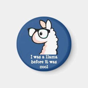 Hipster Llama Magneet