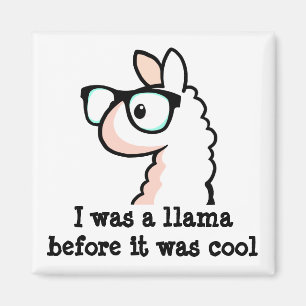 Hipster Llama Magneet