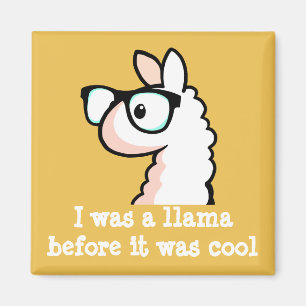 Hipster Llama Magneet