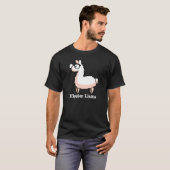 Hipster Llama T-shirt (Voorkant volledig)